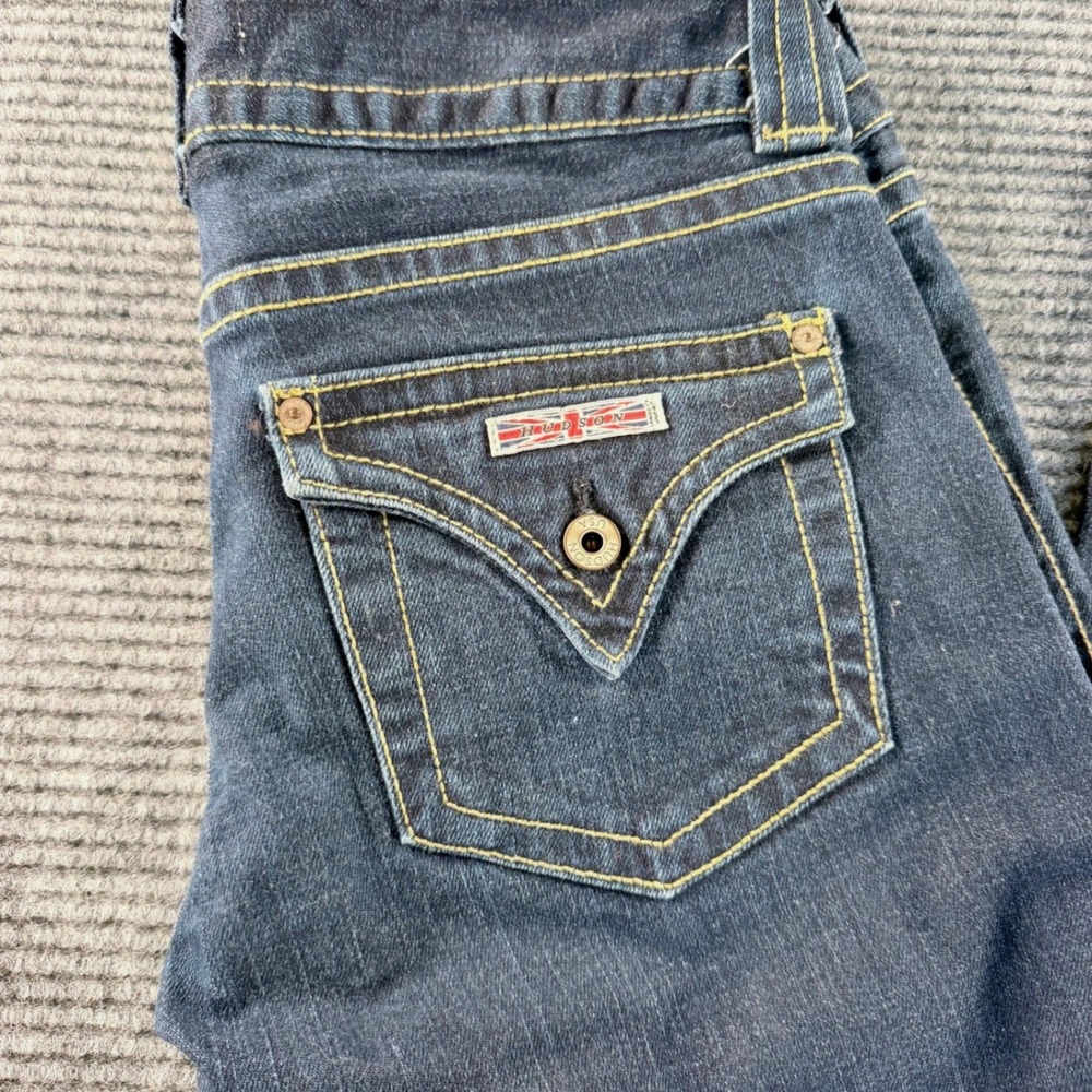Hudson Jeans Bootcut Womens 26 Blue Signature Flap Pocket Denim